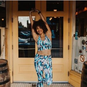 Senita “Brooklyn” set - Zara crop/bra and high waisted capris